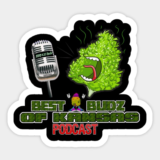 Best Budz Podcast Logo - Loud Nug with lil Nug Sticker by Best Budz Podcast